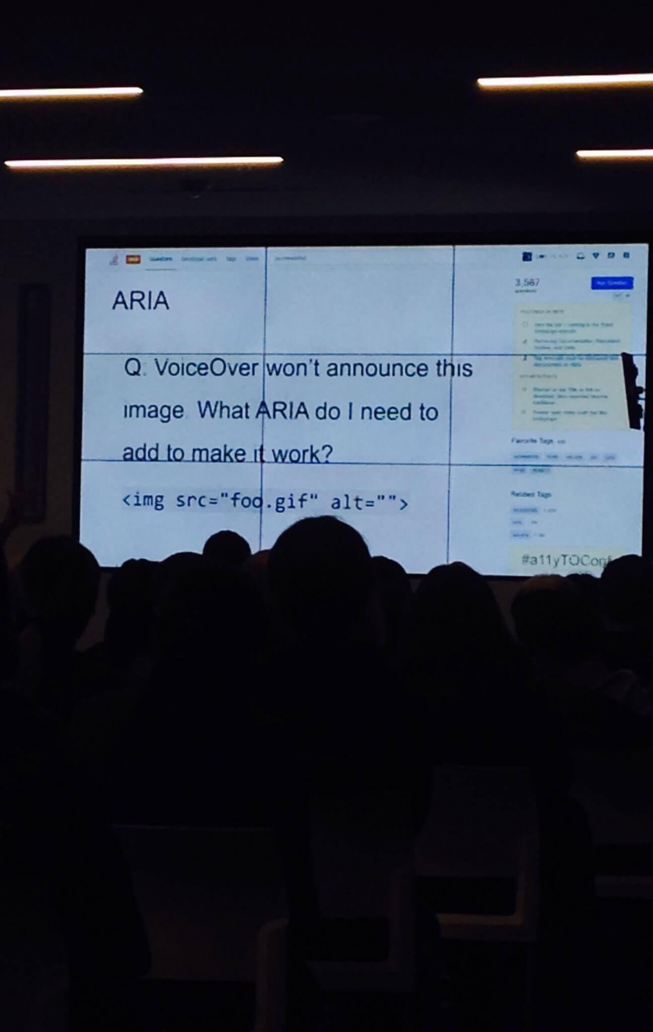 A question from Stack Overflow asking what ARIA to use for Voiceover when alt is right there