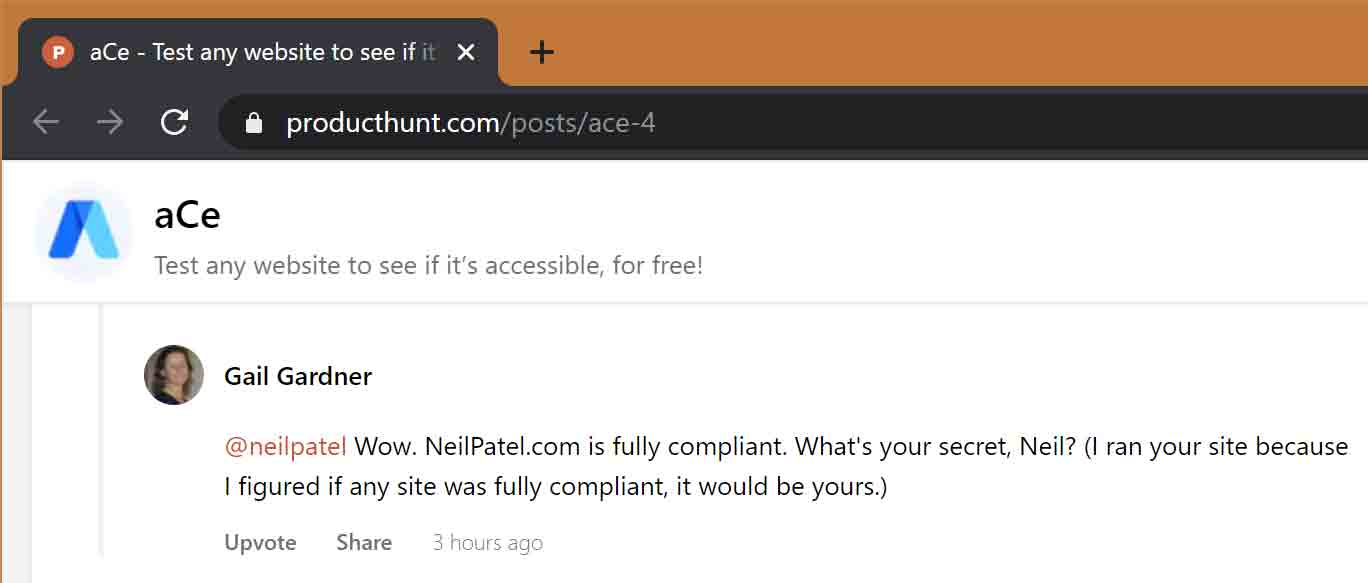 @neilpatel Wow. NeilPatel.com is fully compliant. What's your secret, Neil? (I ran your site because I figured if any site was fully compliant, it would be yours.)